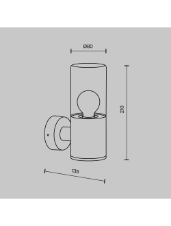 Настенный светильник (бра) Amas, O432WL-01GF