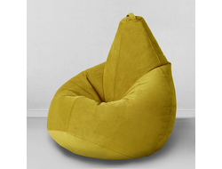 Кресло-груша из мебельной ткани Горчица