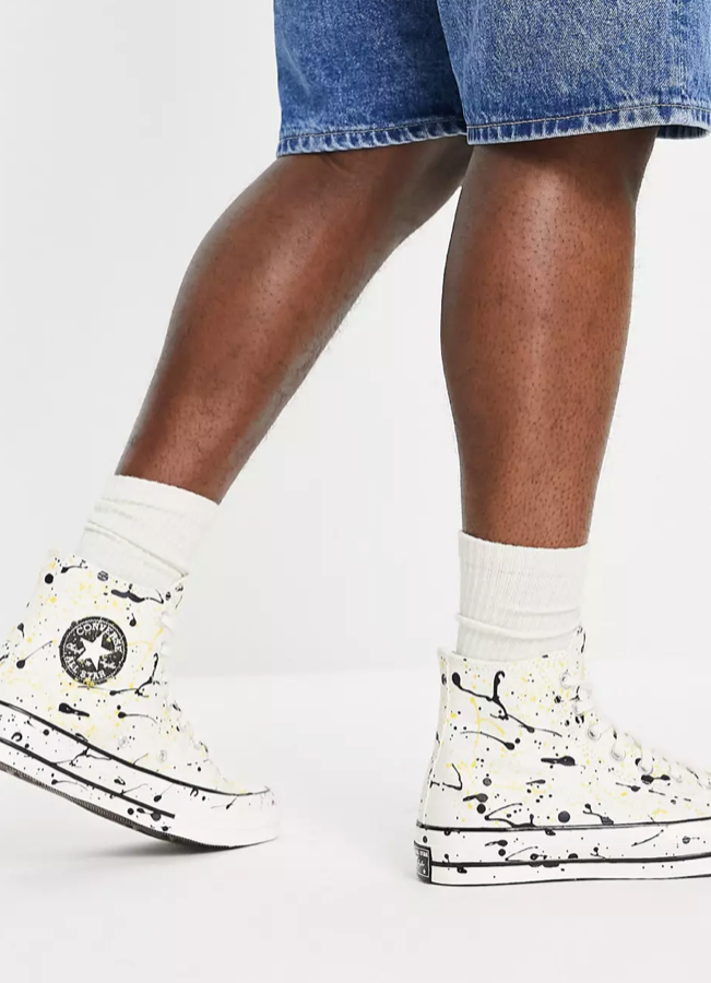 Кеды Converse Chuck 70 Hi paint splatter trainers in white