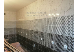 укладка плитки на кухне по эскизу заказчика