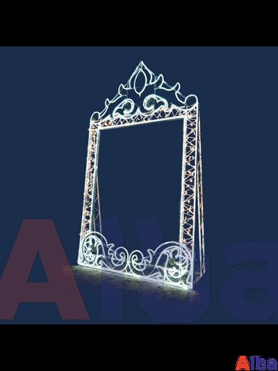 Световая фотозона Селфи-рамка Винтаж