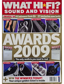 What Hi-Fi? Magazine Awards 2009 Иностранные Hi-Fi журналы в Москве в России, Intpressshop, Intpress