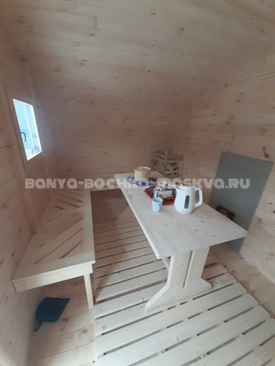 Овальная баня-бочка 4*5,8