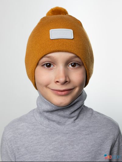 Шапка 24201-02 х/б подклад, горчичный 54-56