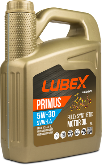Синтетическое моторное масло &quot; LUBEX PRIMUS SVW-LA&quot; 5W30, 5 л