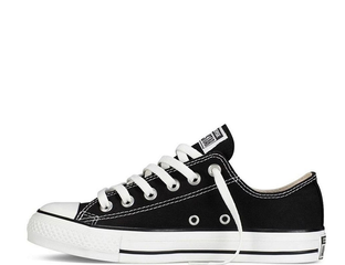 black leather Converse