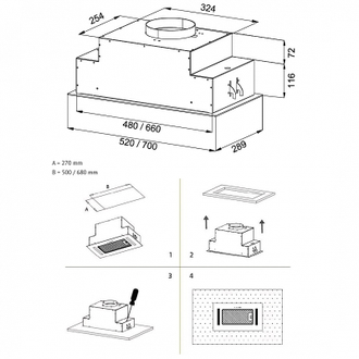 Вытяжка Korting KHI 6765 GN