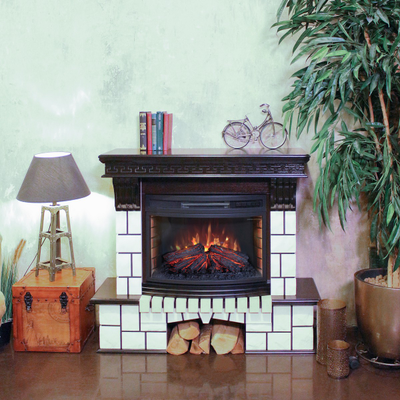 камин электрический Стоун AO с очагом FireField 25