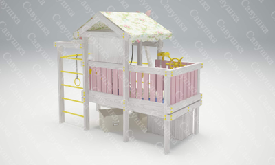 ИГРОВОЙ КОМПЛЕКС - КРОВАТЬ САВУШКА BABY - 2