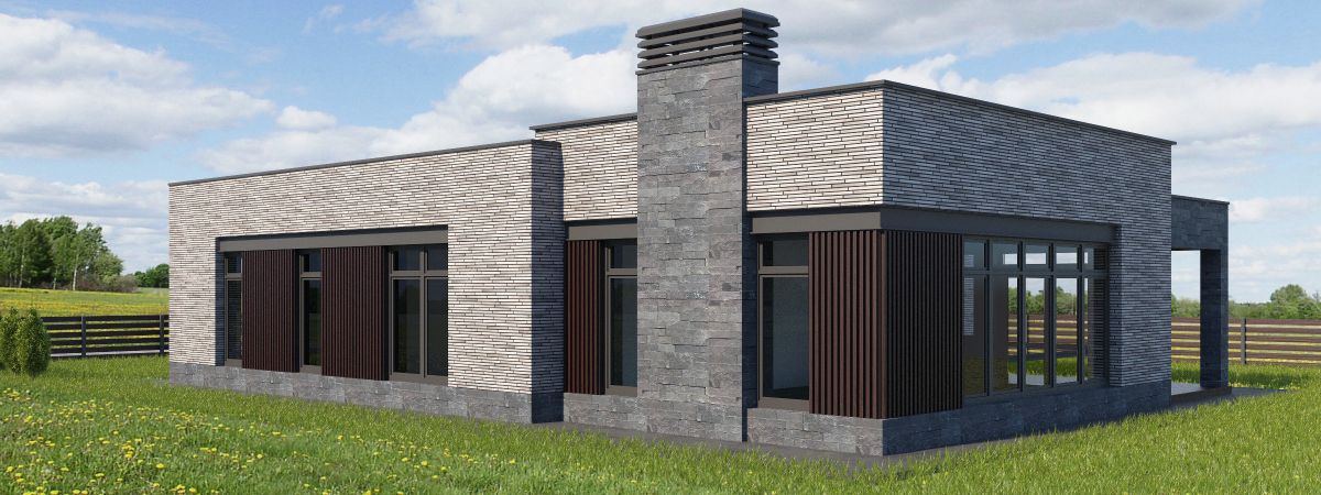 Визуализация загородного дома М-179