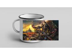 Кружка металлическая эмалированная Stalker/ Сталкер №8