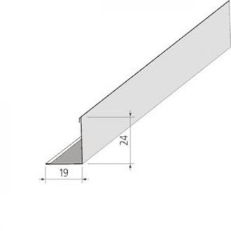 Профиль угловой 19х24х3000 мм (молдинг)