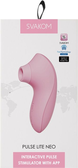 SX013A-PR Мембранно-волновой клиторальный стимулятор Pulse Lite Neo Pale Rosette