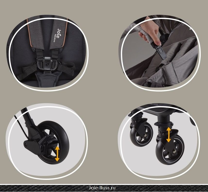 5-ти точечная система ремней безопасности.