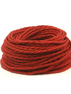 Провод витой в ретро стиле ПРВ 3х2.5 красный