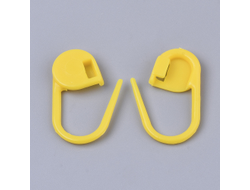 НАБОР ПЛАСТИКОВЫХ МАРКЕРОВ ДЛЯ ВЯЗАНИЯ  "БУЛАВКА" - ЖЁЛТЫЙ - 10шт.