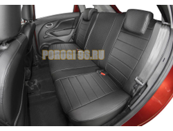 Чехлы экокожа RIVAL задняя спинка 40/60, рисунок Строчка для Lada Xray Cross хэтчбек 2018-