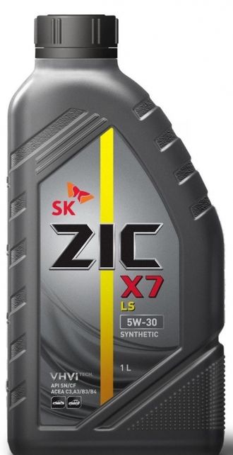 Масло моторное ZIC X7 LS 10W40 1л синт. (А+)