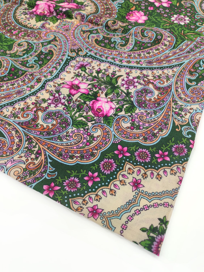 Павловопосадский платок Зачарованный лес 1959-9