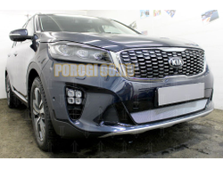 Защита радиатора Kia Sorento Prime 2017- chrome