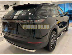 Пороги труба с проступью Папа Тюнинг d76 для CHERY Omoda C7 2025-