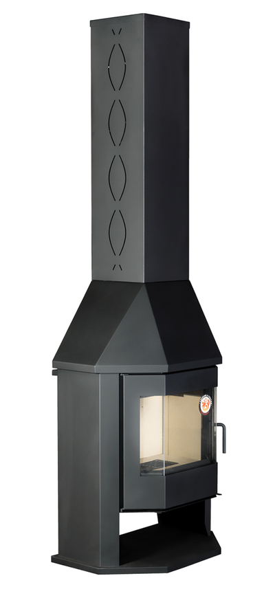 Камин Мюнхен Гигант черный / графит, Экокамин (Россия)