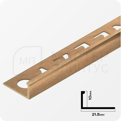 Профиль L-образный латунный 10 мм NEEXY PVL02-03 BAO Брашированный 2.7 м