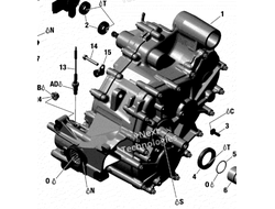 КПП (коробка переключения передач) оригинал BRP 420685808 420685809 для BRP Can-Am (Gear Box)