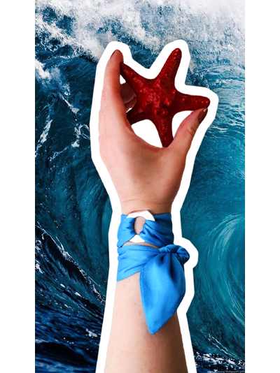 Шарф шелковый AQUA Collection