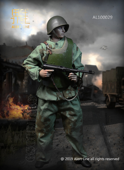 Боец штурмовой инженерно-саперной бригады (ШИСБР) - Коллекционная ФИГУРКА 1/6 scale action figure WWII World War II Soviet Union - assault engineering (AL100029) - Alert Line