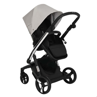 Коляска 2в1 ibebe i-stop Ткань Beige, CHROME рама