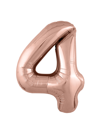 Фольгированный шар Цифра розовое золото