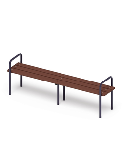 Скамья с поручнем - МФ 42.01.07