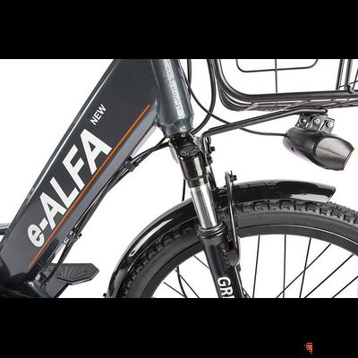 Велогибрид GREEN CITY e-ALFA new Темно-серый