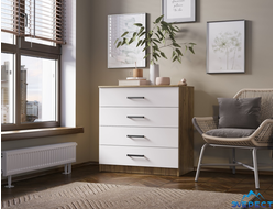 КОМОД ЕВРО КМ-02 (крафт/белый), 850*866*500