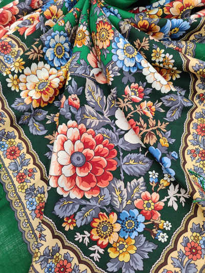 Павловопосадский платок Возьмёмся за руки, друзья 1973-9