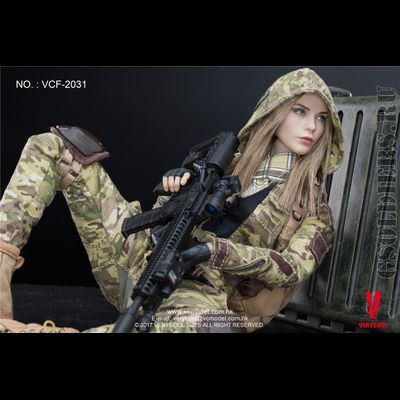 Коллекционная фигурка 1/6 MC Camouflage Women Soldier Villa (VCF-2031) - VERYCOOL