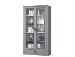 Гостиная ОРЛЕАН - №838 Шкаф для книг Стальной серый