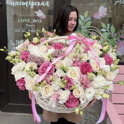 КОРЗИНА МИКС ЦВЕТОВ №16