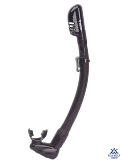 Трубка для дайвинга SARGAN "АГИДЕЛЬ" сухая 2 клапана, силикон