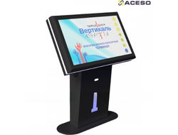 Терминал информационный «Tactile-VERT-1(43)D», горизонтальный, с тактильным управлением, со стандарт