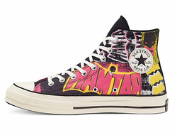 Кеды Converse x Batman 80th Anniversary White Chuck Taylor 70 DC черные высокие
