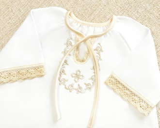 Тёплое крестильное платье для девочки модель "Ульяна", фланель, на возраст 3-4г., 5-6л., 7-8л., 9-10 лет, можно вышить любое имя, цена от