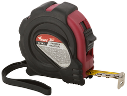 Рулетка прорезиненный корпус "Мастер" 3 м x 16 мм КУРС 17143