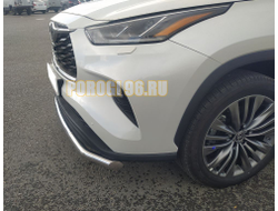 Защита переднего бампера d60 для Toyota Highlander 2021-