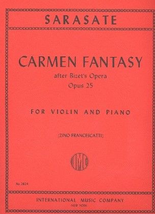 Sarasate, Pablo de Carmen Fantasy op.25 for violin and piano