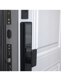 Стальная дверь   Лира (биометрический замок Smart lock K06)
