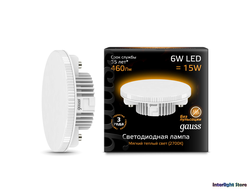 Gauss LED 6w 830/840 GX53