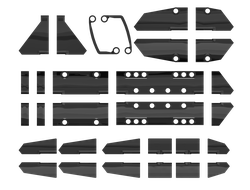 TP1, Комплект оригинальных панелей LEGO Technic  30 шт., Black