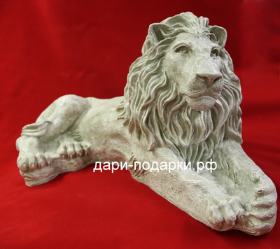 ЛЕВ - царь зверей  34*63см   5кг   полистоун Россия  4498/016784*